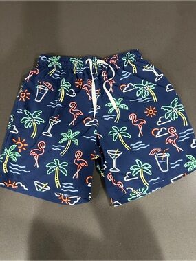 Chubbies The Neon Lights Swim Trunks Men’s Size M 7” Inseam Lined Party